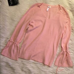 Pink Bell Sleeve sweater